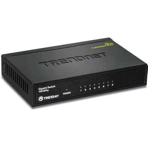 trendnet teg-s82g 8-port unmanaged gigabit greennet desktop metal housing switc|trendnet 8 port greennet switch.